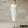 Completo da donna in Tencel e Lana Stile Cinese Nuovo Business