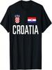 Kroatië Vlag Kroatische Voetbal Voetbal Fan Mannen Vrouwen Kinderen T-shirt