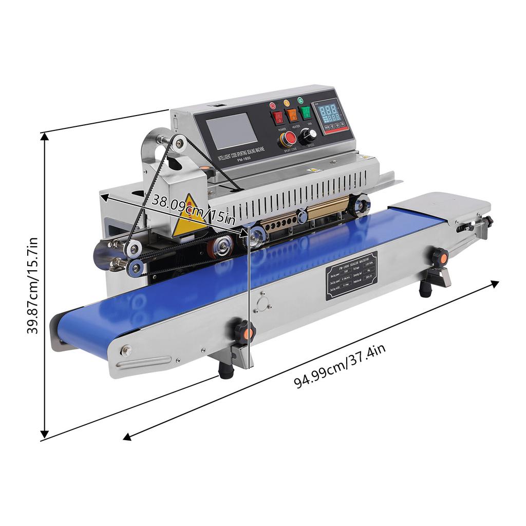 Industrial Inkjet Printing Sealer Machine Continuous Band Snack Food Tea Bags Automatic Packaging Adjustable Speed Temp