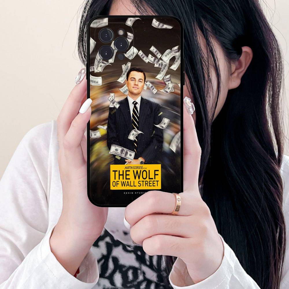 TV The W-Wolf Of W-Wall S-Street For Iphone 17 16 15 11 13 14 Pro Max Plus 12 Mini Black Shell Cover Phone Case