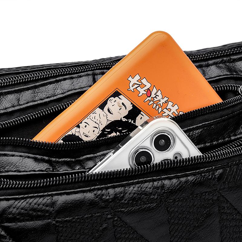 Mother Bag Women's PU Crossbody Bag Large Capacity Shoulder Bag Middle-aged Women's Bag