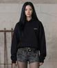 Oversized Basic Logo Hoodie [Black]