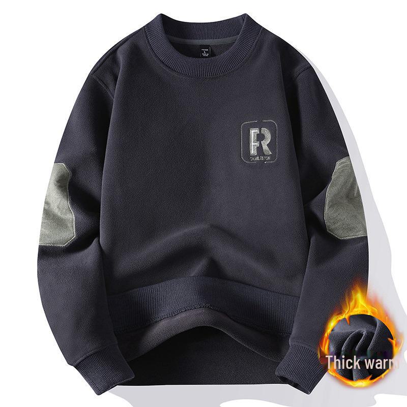 

Мужской повседневный теплый бархатный свитер-пуловер XL