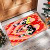 The Powerpuff Girls Printed Crystal Velvet Area Rug, Soft Anti-Slip Water Absorbent Floor Mat for Living Room Bedroom