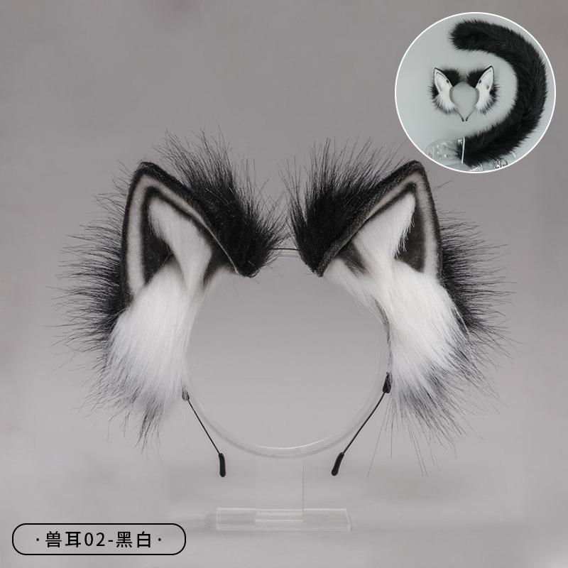 Handmade Animal Ears Headband Olita Headgear Cat Ears Fox Plush Hairpin Hair Accessories Handmade Imitation Animal Ears