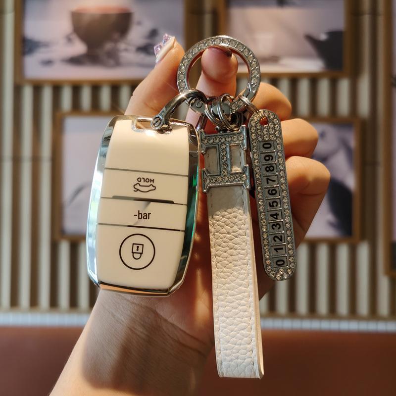 Premium Key Cover for Kia Models (K3, Sportage, K5, Seltos, KX3, K4, KX5, Niro, Carens)