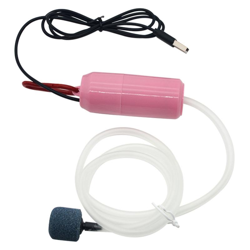 USB-Aufladung Tragbare Sauerstoffpumpe Aquarium Aquarium liefert kleine energiesparende Pumpe Ultra-leise