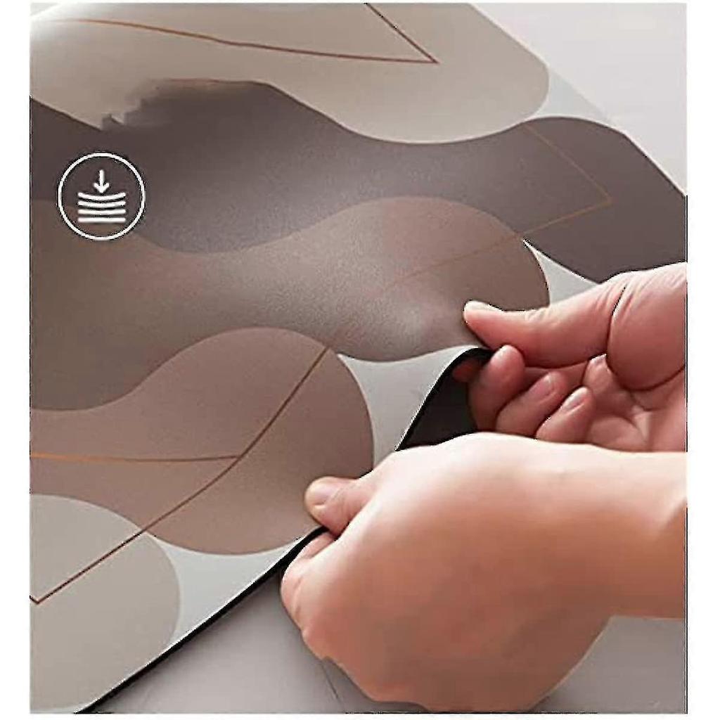 Mott 50 Fast Drying Corner Shower Mat Non Slip Curved Bath Mat For Circular Shower Soft Absorbent Sector Carpet For Bathroom Comfotable Footmatpad Pin