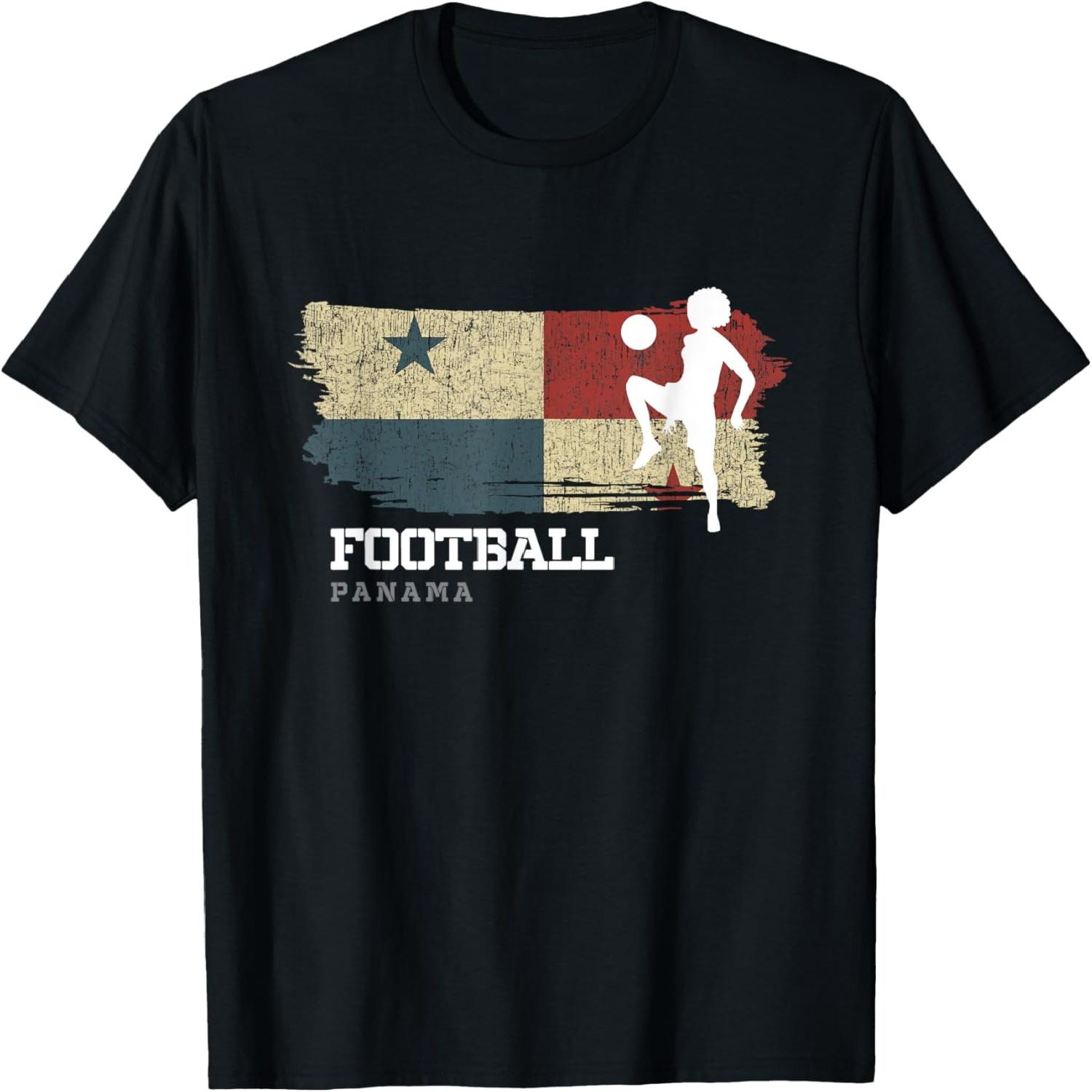 Football Panama Flag Womens Football Team Soccer Player T-Shirt S