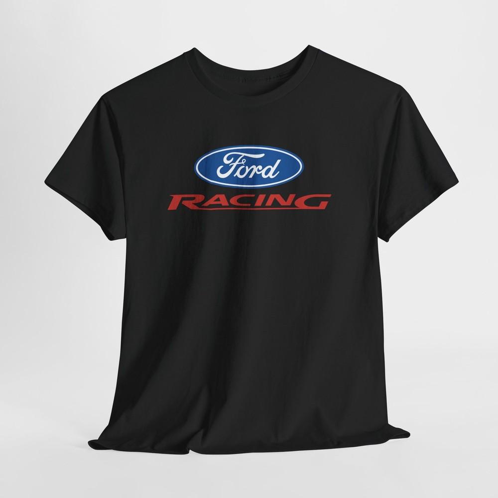 

Ford Racing Black T-Shirt – Unisex Motorsport Tee for Men or Women L