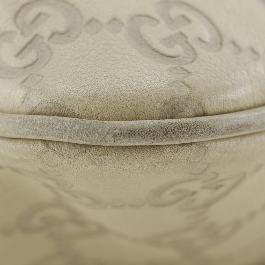 Gucci Tote Bag Handbag 272347 Off White Sima Leather Unisex Used