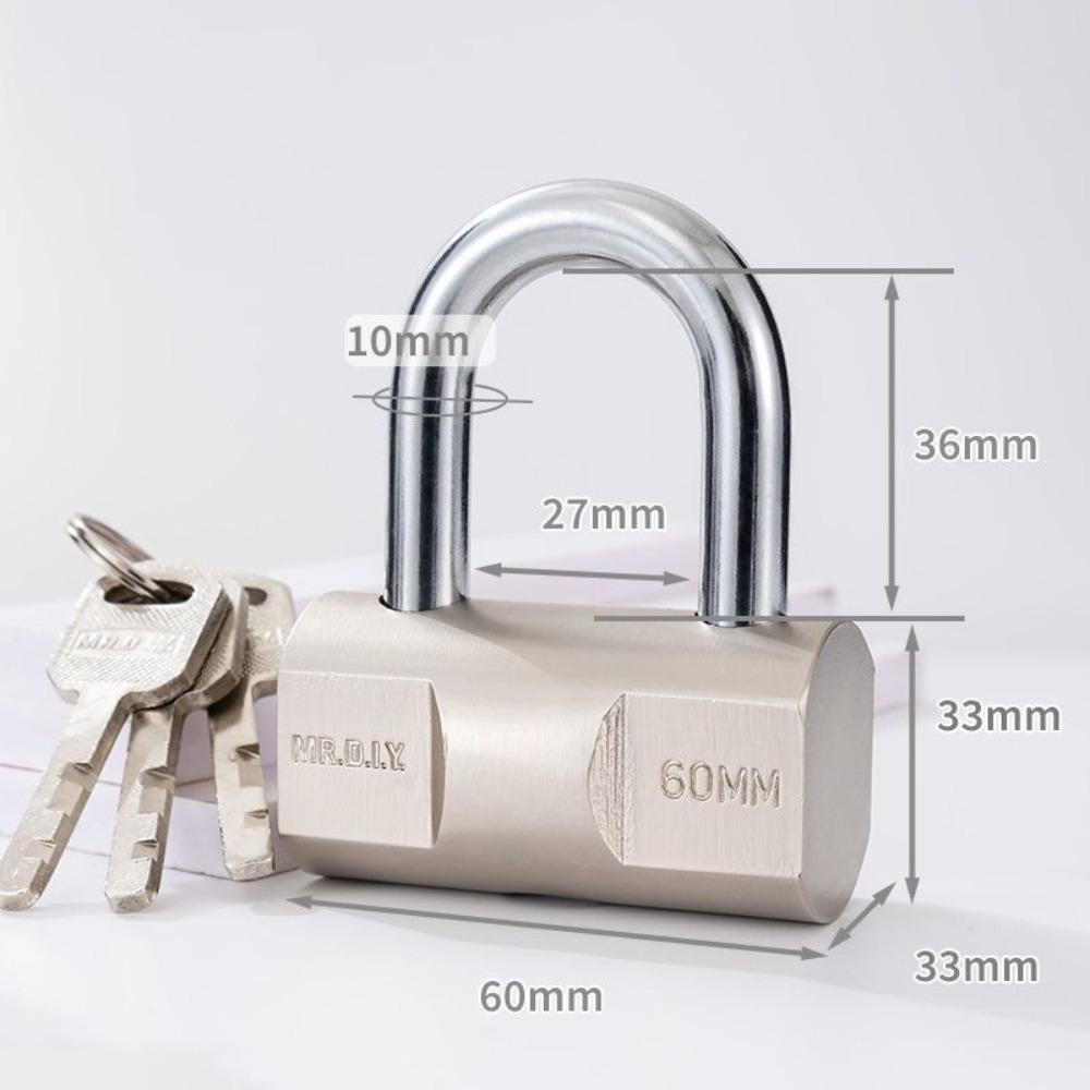 Stainless Steel Security Lock Waterproof Anti-theft Padlock  Outdoor Gym Dormitory Cabinet Door