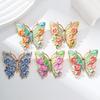 Vintage Big Flower Butterfly Brooches 5-Color Beautiful Insects Brooch For Women Fashion Colorful Animal Pins Jewelry Gifts