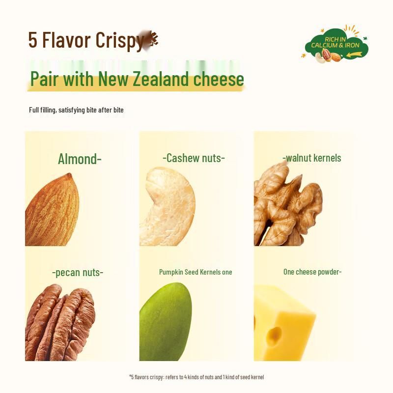 Grandpa's Farm Crispy Seaweed Snack with Nut & Cheese Filling