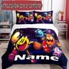 3pcs Duvet Cover Set (1*Duvet Cover + 2*Pillowcase, Without Core), Custom Name PAC Pattern Bedding Set, Home Bedroom Decor Gift