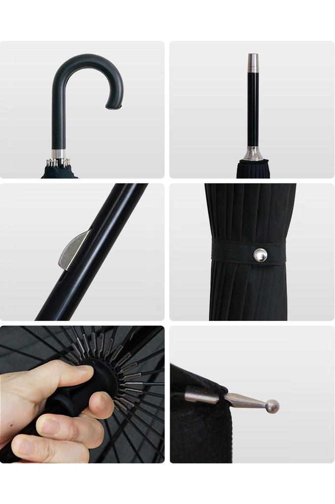 Ombrage Long Rain 24 Teflon Super Strong Wind Rainy Sudden Evening Durable Ottostyle.jp Umbrella, Umbrella, Ribs, High-Strength Fiberglass, Coating,