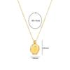 Vintage Round Opening Closing Photo Album Pendant Necklace Sun-Shaped Pet Photo Sweater Chain Trendy Gold Plated
