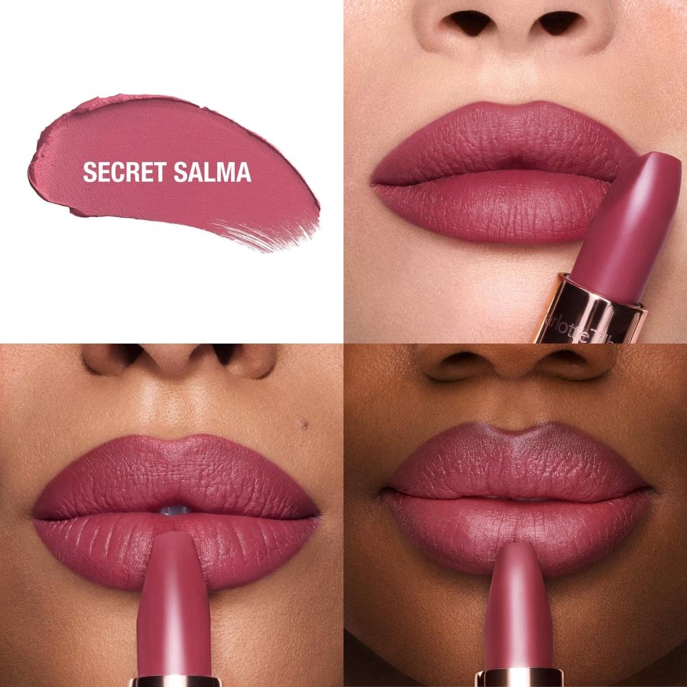 Charlotte Tilbury Matte Revolution Hydrating Lipstick 0,12 oz Secret Salma Tiefes Rosenpflaumenrot