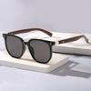 Retro Sunglasses For Men Fashion Square Glasses Vintage Sun Glasses Women Luxury Wood Anti-Blu-Ray Lens Eyewear UV400