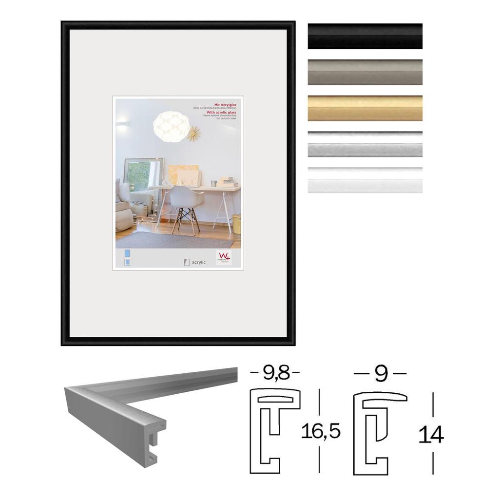 Nový životní styl plastový rám obrazu umělecké sklo