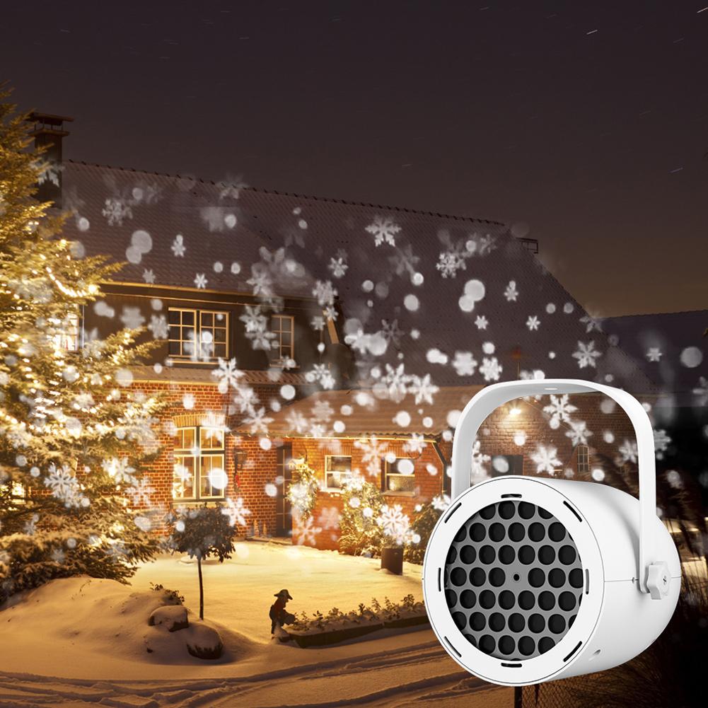Christmas Snowflake Projector Light Waterproof LED Projector for Indoor Outdoor Christmas Decoration Festive Acces C7R1