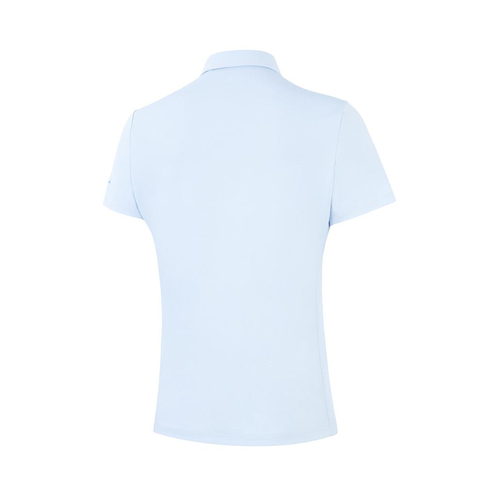 Li Ning Fashionable Breathable Polo Shirt Women Tops Cloud-Blue APLW248-9
