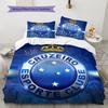 Cruzeiro Esporte Clube Pattern Bedding Home Decoration Birthday Gift (1 * duvet cover + 2 * pillowcase, without core)
