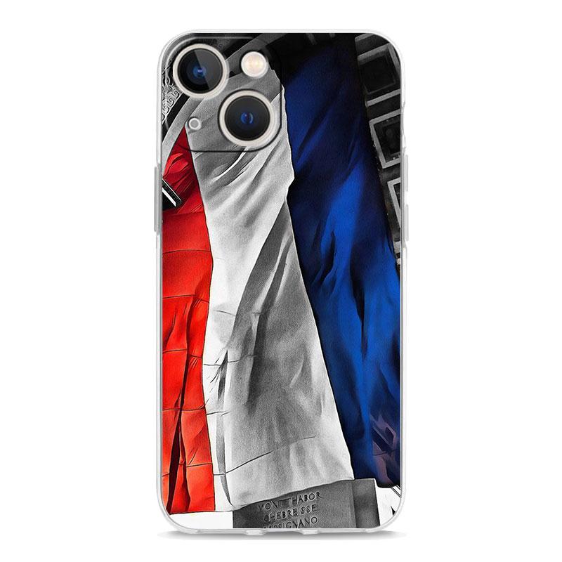 Phone Case For iPhone 17 Air Cases iPhone 16 15 12 13 14 Pro Max SE 7 8 Plus iPhone11 Clear Soft Cover France Flag