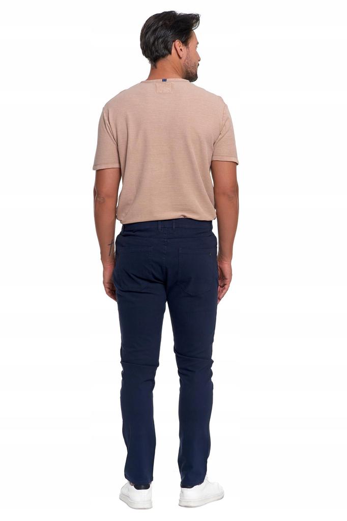Men's Cotton Pants Classic Chino with Pockets Elegant MORAJ 34 NAVY