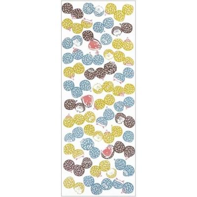 Todaya Shoten Tenugui Hand Towel - Pear Garden Dyeing - Hedgehog - 1518 - Chusen - Original Fabric - 100% Cotton - Approx. 37cm X 98cm - Japan