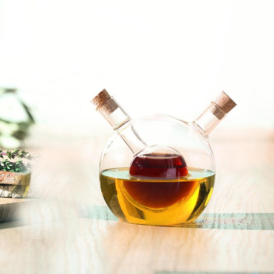 2 In 1 Glass Bottle For Oil And Vinegar 480 Ml