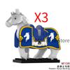Medieval Castle Soldier Action Figures Building Block Empire Templars Lancer Warrior Militia Helmet Shield Sword Bow Toy Gifts
