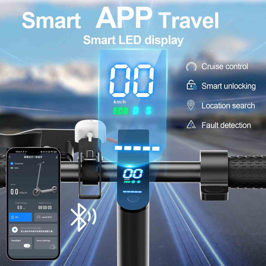 TODIMART T3 Commuting Electric Scooter, Anti-Theft, 36 V 7.8 Ah Battery