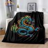 Dragon Blanket 3D Printing Animal Art Soft and Comfortable Sofa Bed Bedroom Decorative Bedspread Travel s