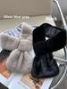 Fashionable Korean-style Square Whole Leather Mink Wool Women's Winter Warm All-match Fur Collar Scarf