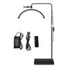 24-inch Half-Moon LED Beauty Lamp for Manicure, Microblading, Eyebrow, Eyelash, Eye Protection, Floor Fill Light.