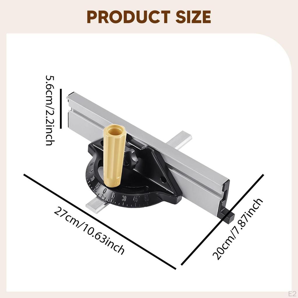 Saw Miter Gauge Both Sides 60 Degrees Angle Adjustable Versatile for Router Table,jointers