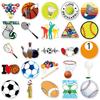 50-Piece Mixed Ball Sports Graffiti Stickers for Water Bottles & Luggage