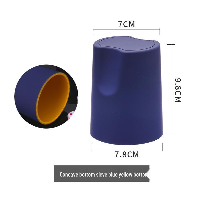 High-End Yellow Base Dice Shaker with Logo Printing