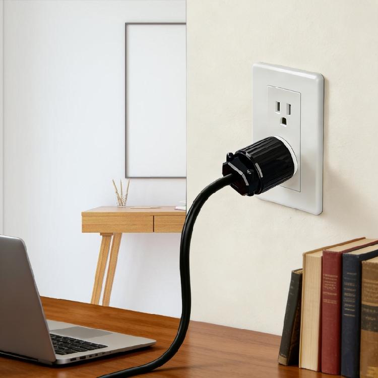 Industrial NEMA 5 15P Male Plug for Secure Electrical Connection 125V 15A Grounding Featuring Wiring Chamber