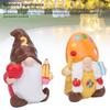 2PCS Faceless Dolls Cute Doll Figurine Resin Ornament for Holiday Graduation Party Desktop Decoration