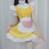 Original Japanese-Style Cute Maid Outfit with Golden Bells, Maid Costume Cosplay Anime Outfit, Cat Girl Stage Performance Costume