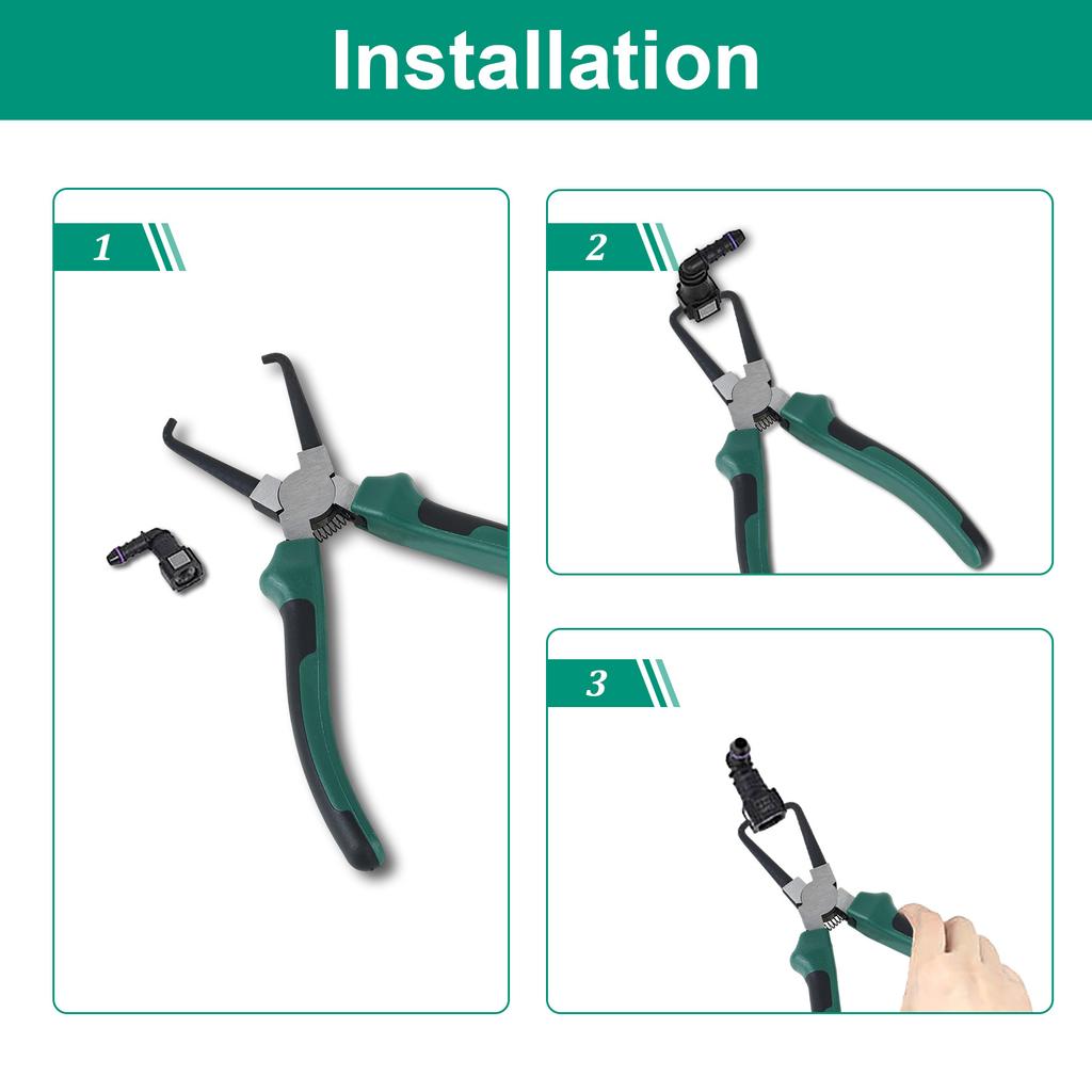 2Pcs Electrical Disconnect Pliers 7 Inch 9 Inch Fuel Line Pliers Automotive Electrical Connector Disconnect Pliers Repair Tool