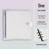 Soft Leather Ring-Bound Planner with Detachable Buckle - Square, Thickened, Grid or Blank Pages