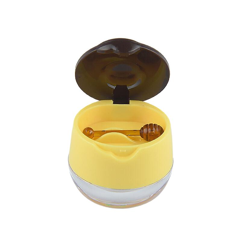 

1 шт. Желтая бутылка для губной пленки, коробка для губной пленки с силиконовой ложкой, пустая бутылка для бальзама для губ, крема для личной гигиены, контейнер для упаковки маски коричневый