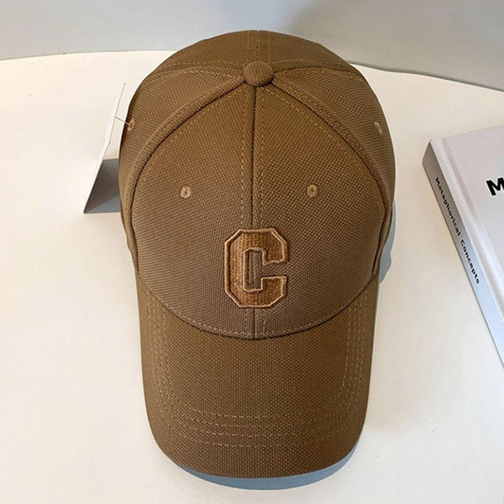 Adjustable Baseball Caps C Letter Embroidered Casual Hat Sun Protection Hip Hop Hat
