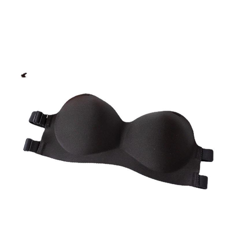 Kaka Thin Glossy Strapless Push-Up Invisible Bra for Women