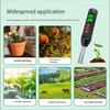 3 In 1 Digital EC Meter Temperature Humidity EC Soil Tester High Accuracy Detector Garden Planting Flower Soil Analyzer