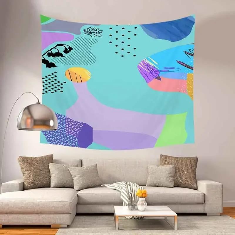 Home Wall Decoration Tapestry Abstract Pattern Hanging Cloth Office Living Room Tapestry