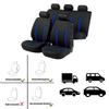 AUTO PLUS Sporty Car Seat Covers Polyester Fabric Full Set Universal Size Seat Covers Fit For SUV Truck Van Accessories Interior